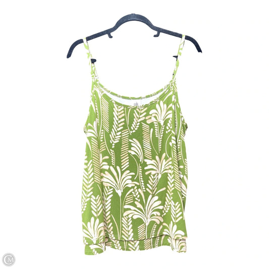 Top Sleeveless By Cabi In Green, Size: L