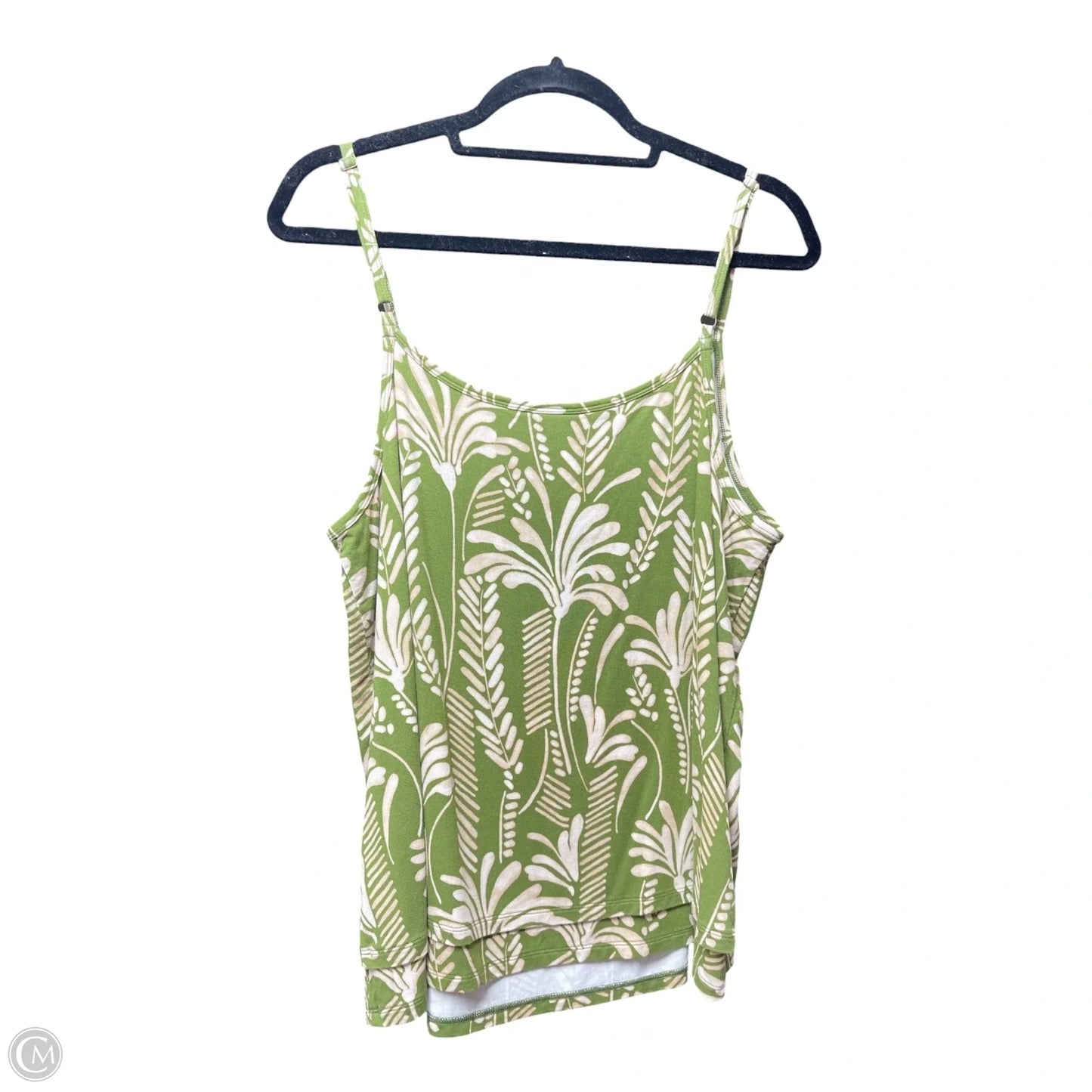 Top Sleeveless By Cabi In Green, Size: L