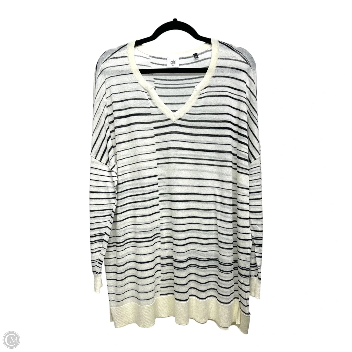 Sweater By Cabi In Striped Pattern, Size: Xl