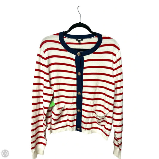 Sweater By Express In Striped Pattern, Size: L
