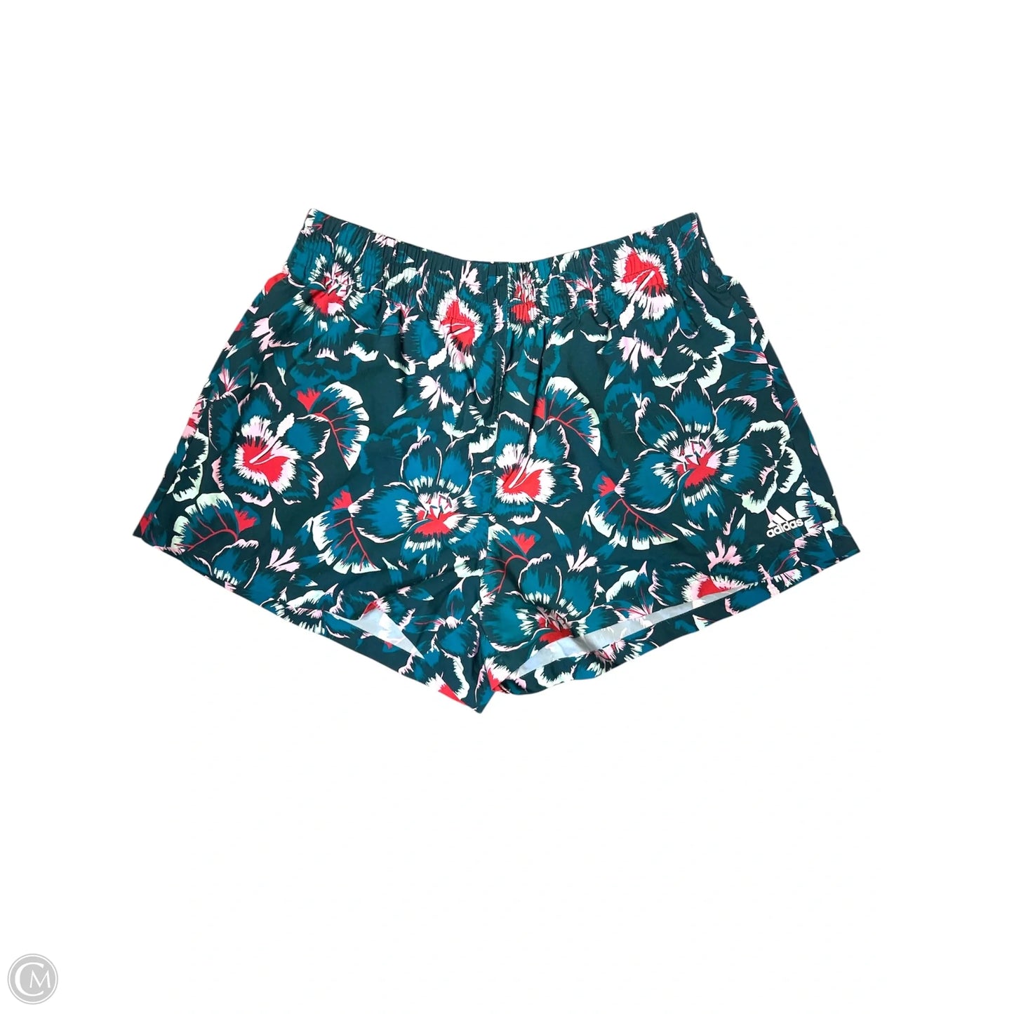 Shorts By Adidas In Tropical Print, Size: L