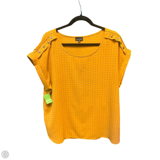 Top Short Sleeve By Clothes Mentor In Orange, Size: Xl