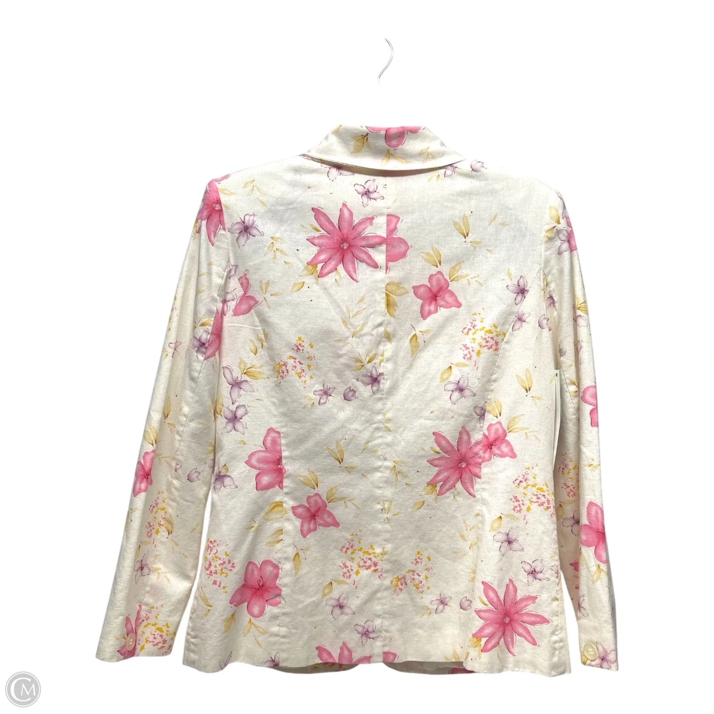 Blazer By Chadwicks In Floral Print, Size: 8p