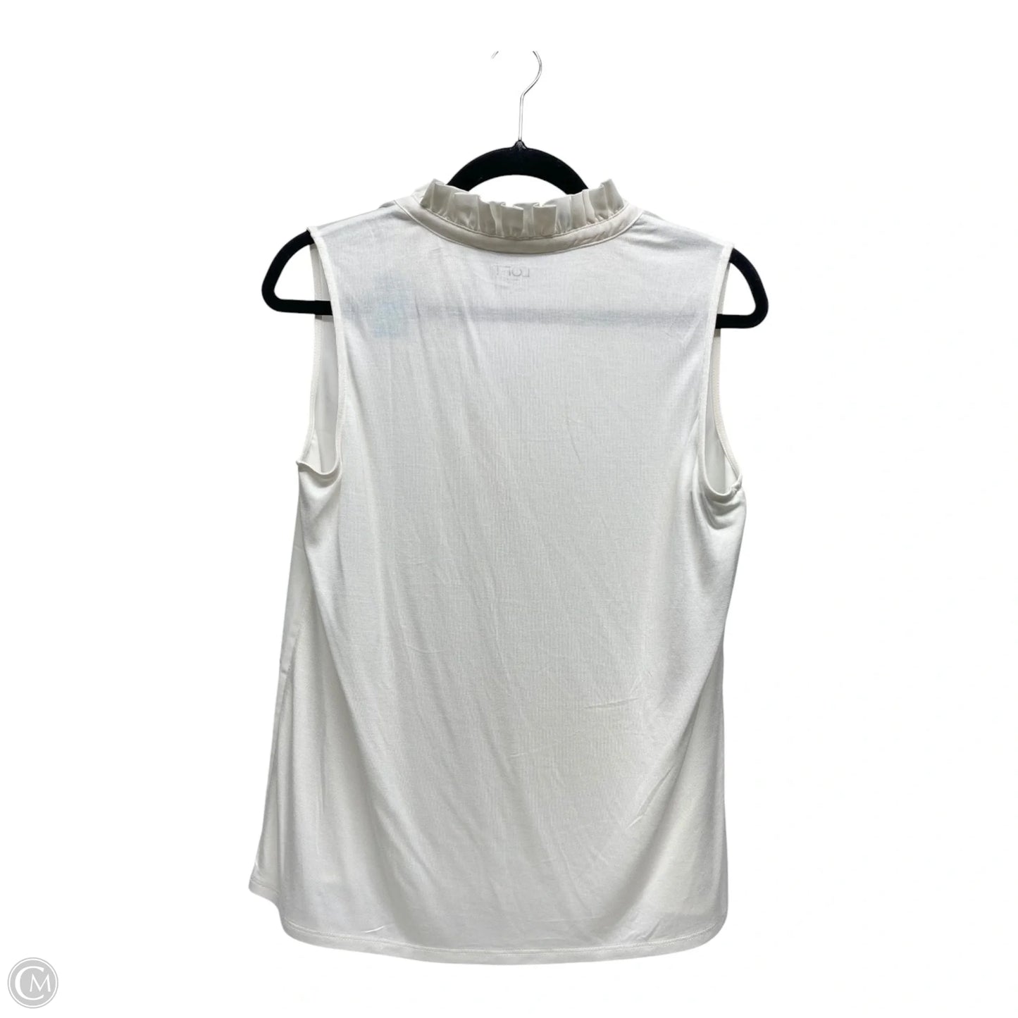 Top Sleeveless By Loft In Black, Size: S