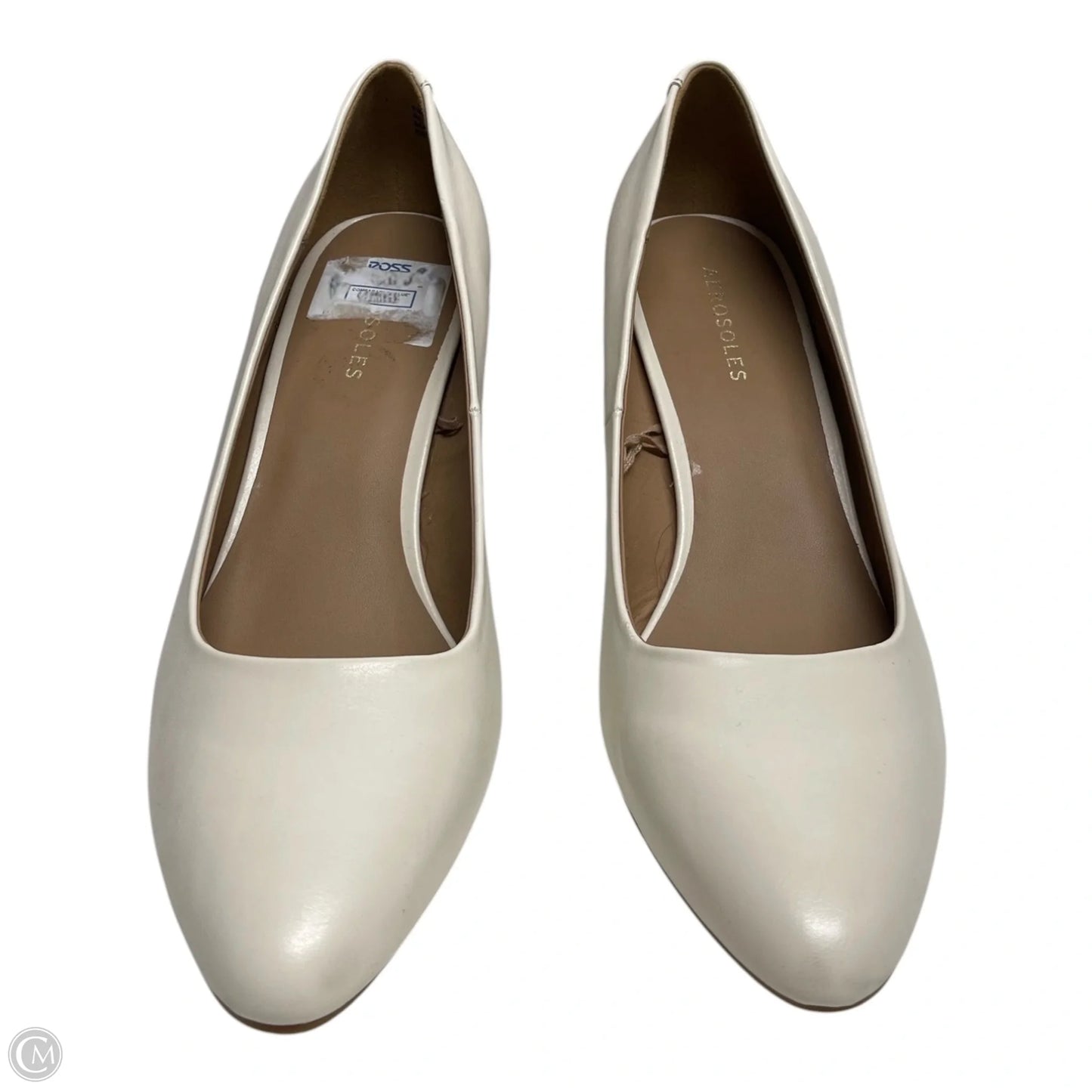 Shoes Heels Block By Aerosoles In Ivory, Size: 10