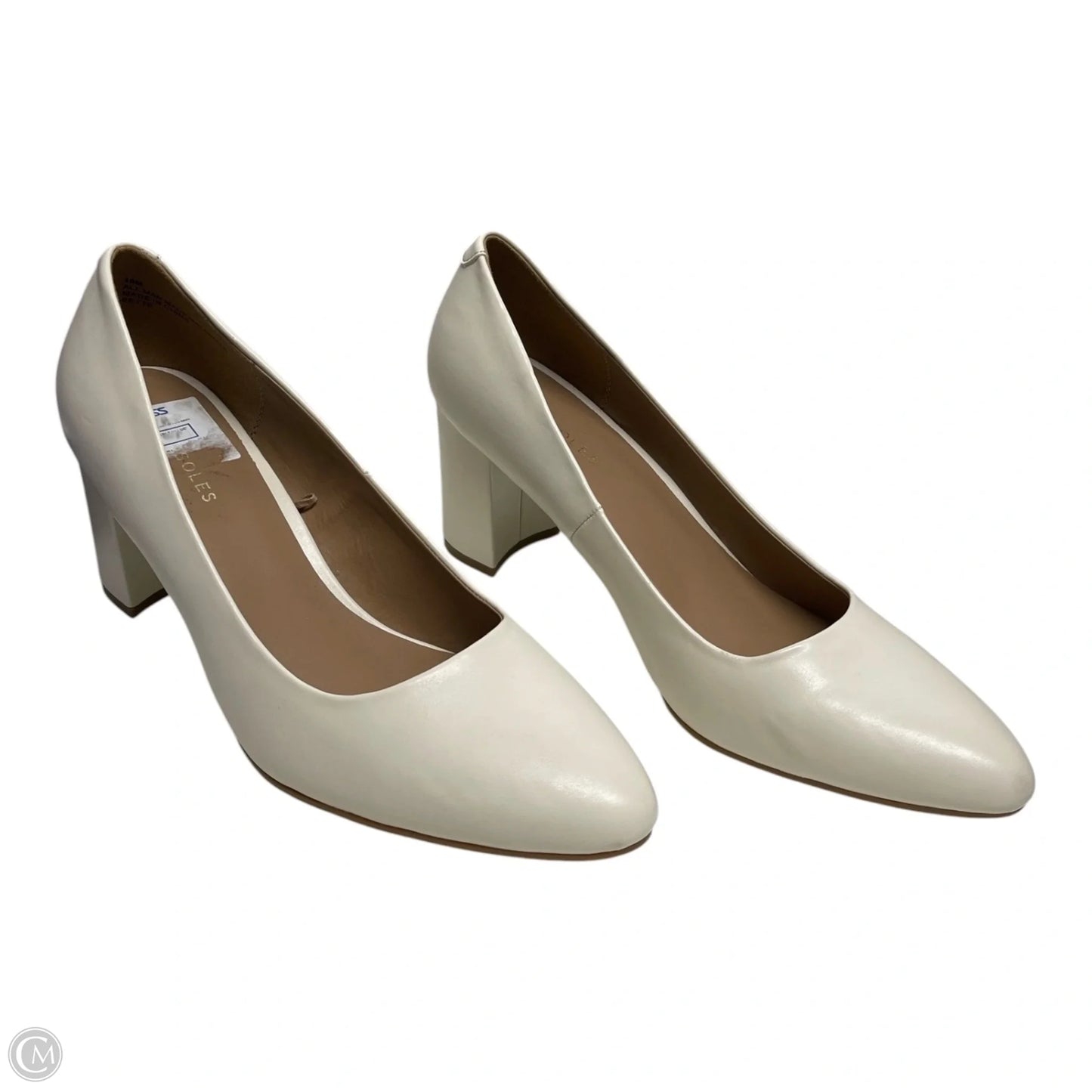 Shoes Heels Block By Aerosoles In Ivory, Size: 10