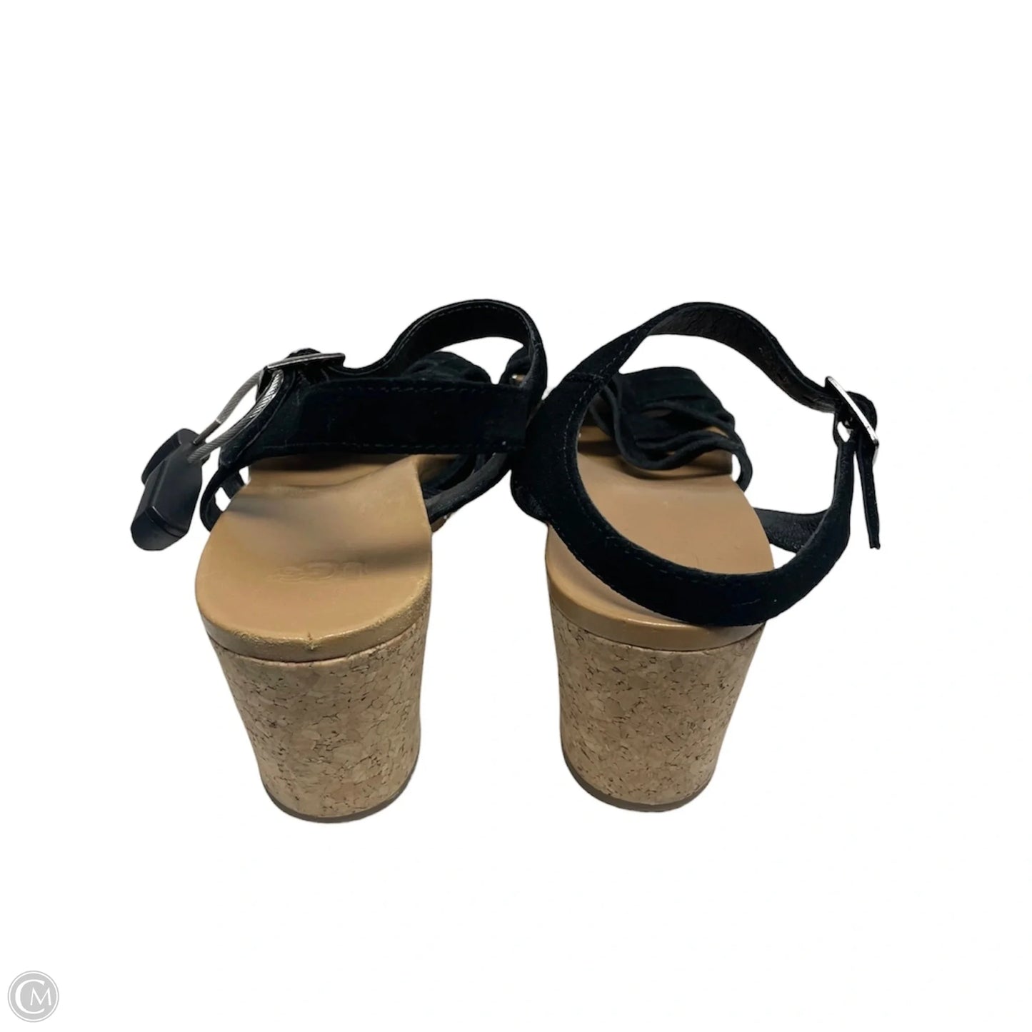 Sandals Designer By Ugg In Black, Size: 8