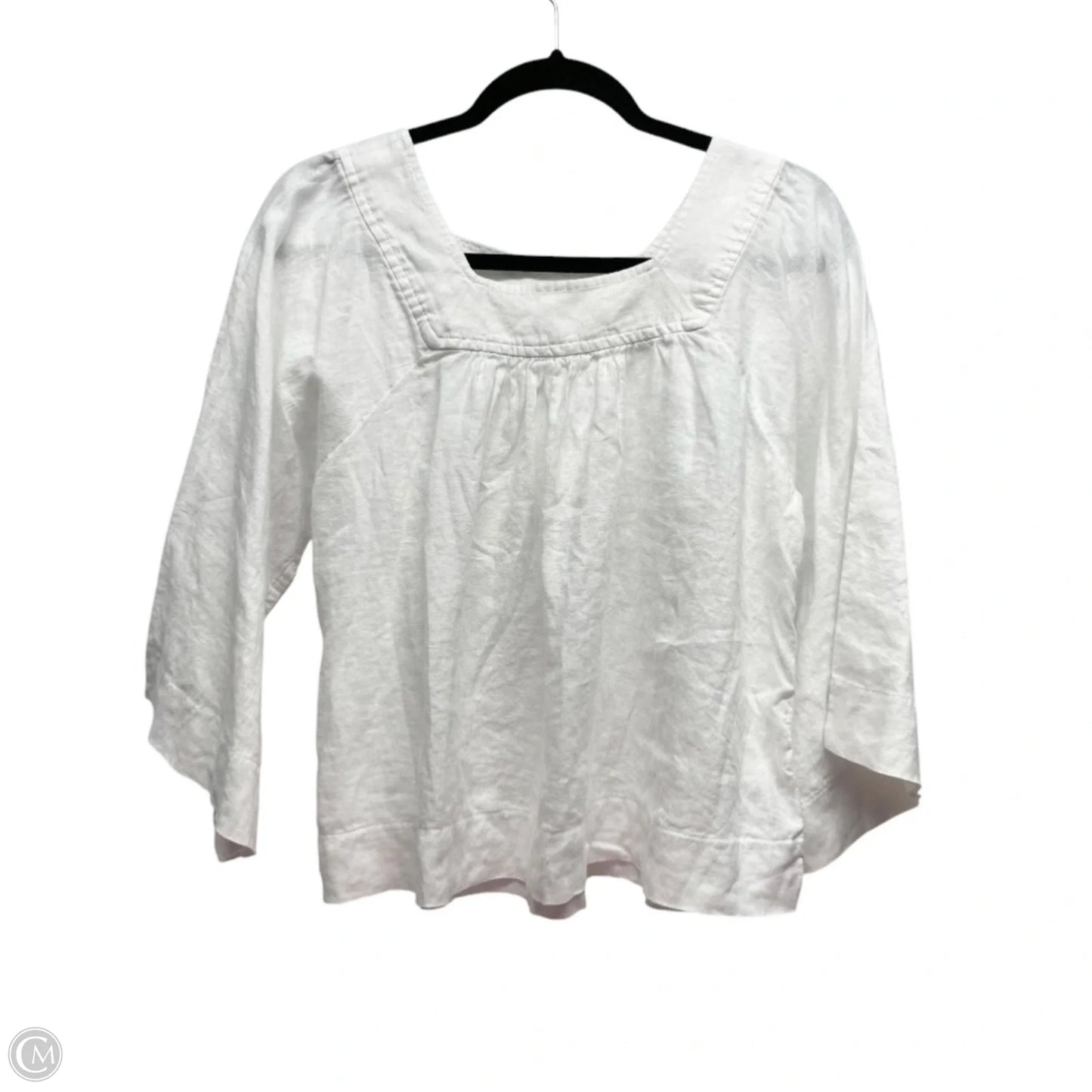 Top 3/4 Sleeve By Gap In White, Size: Xs