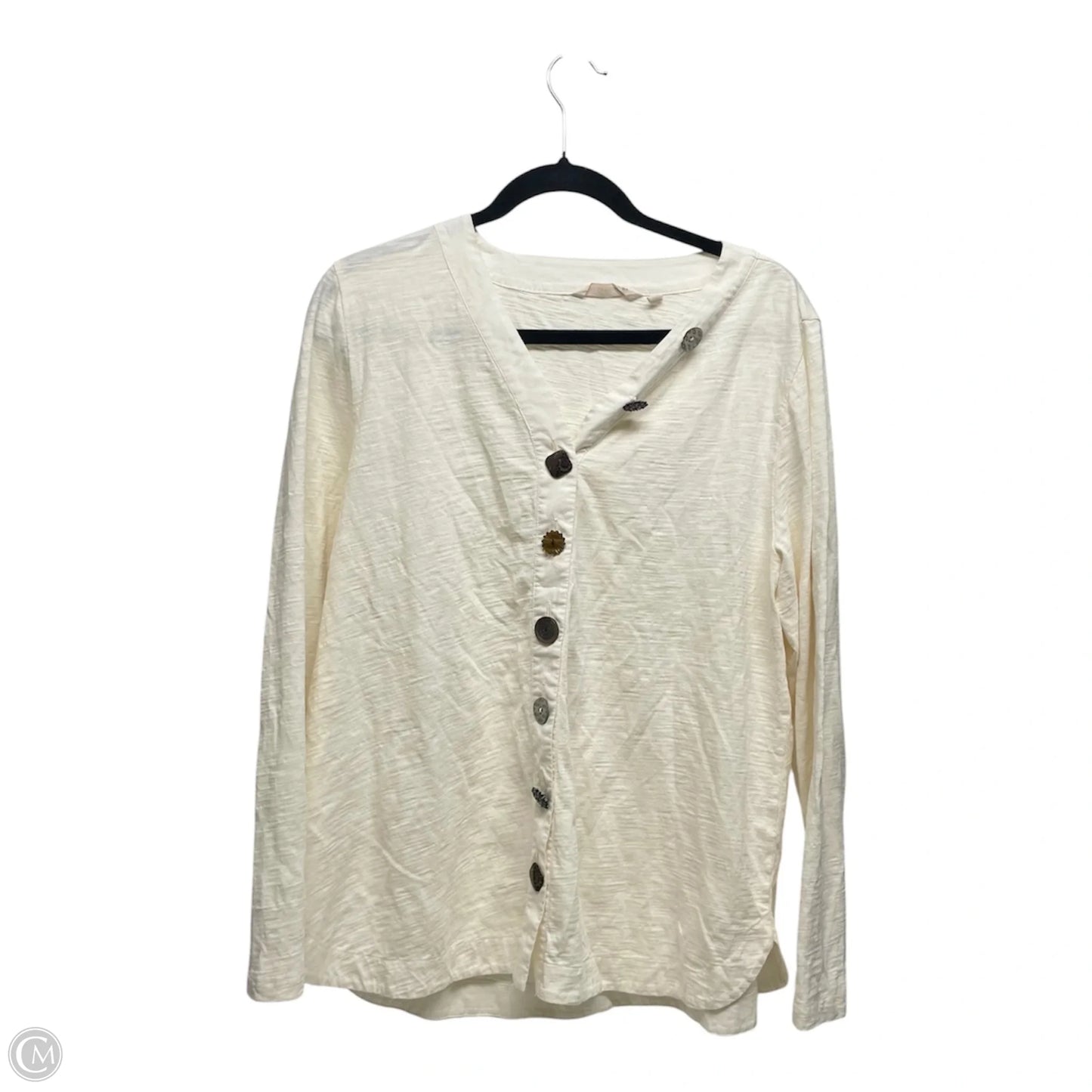 Top Long Sleeve By Soft Surroundings In Beige, Size: L
