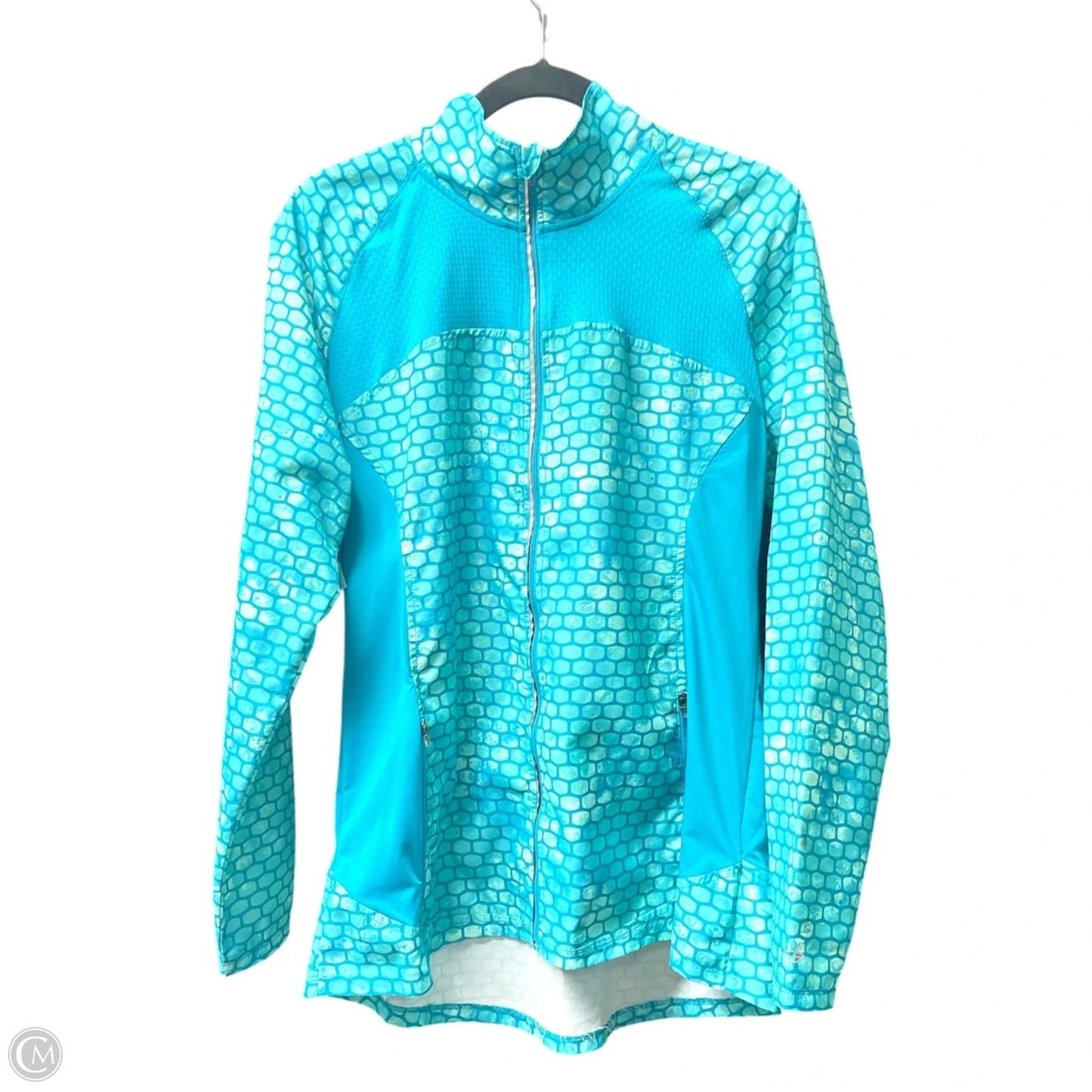Athletic Jacket By Champion In Blue, Size: L