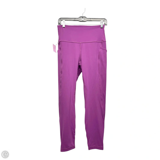 Athletic Leggings By Lululemon In Purple, Size: 8