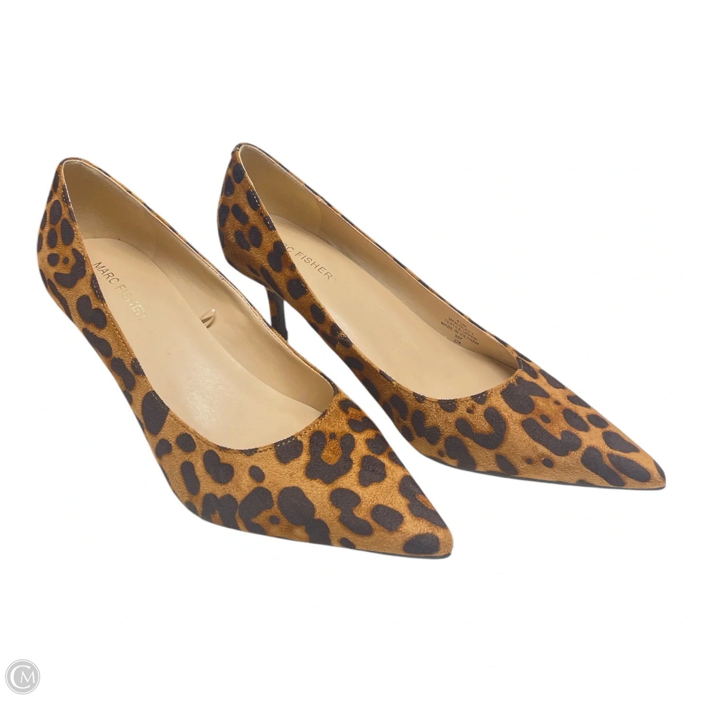 Shoes Heels Kitten By Marc Fisher In Animal Print, Size: 8.5