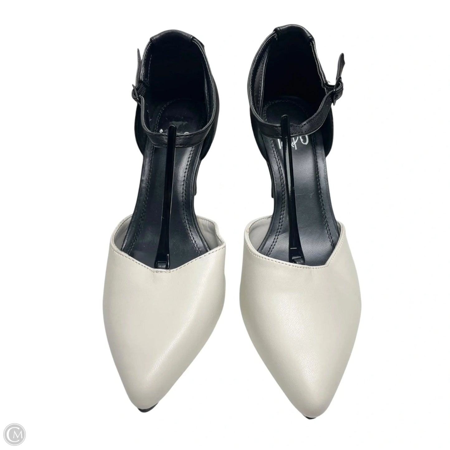 Shoes Heels Kitten By Impo In Black & Cream, Size: 7
