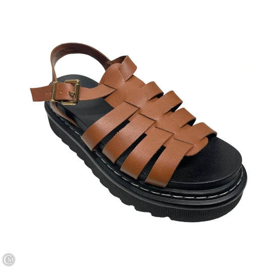 Sandals Heels Block By A New Day In Brown, Size: 5.5