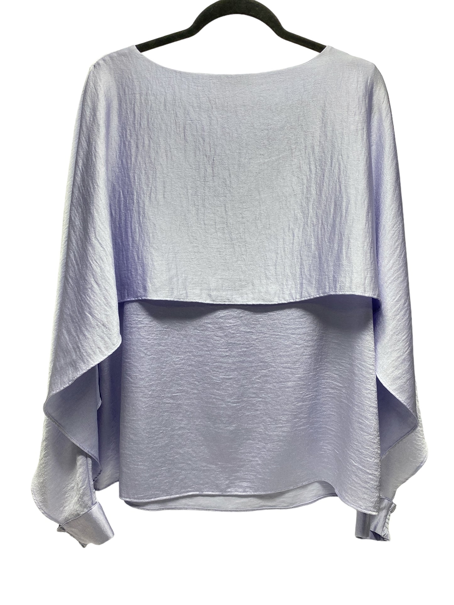 Blouse Long Sleeve By Dkny In Purple, Size: L