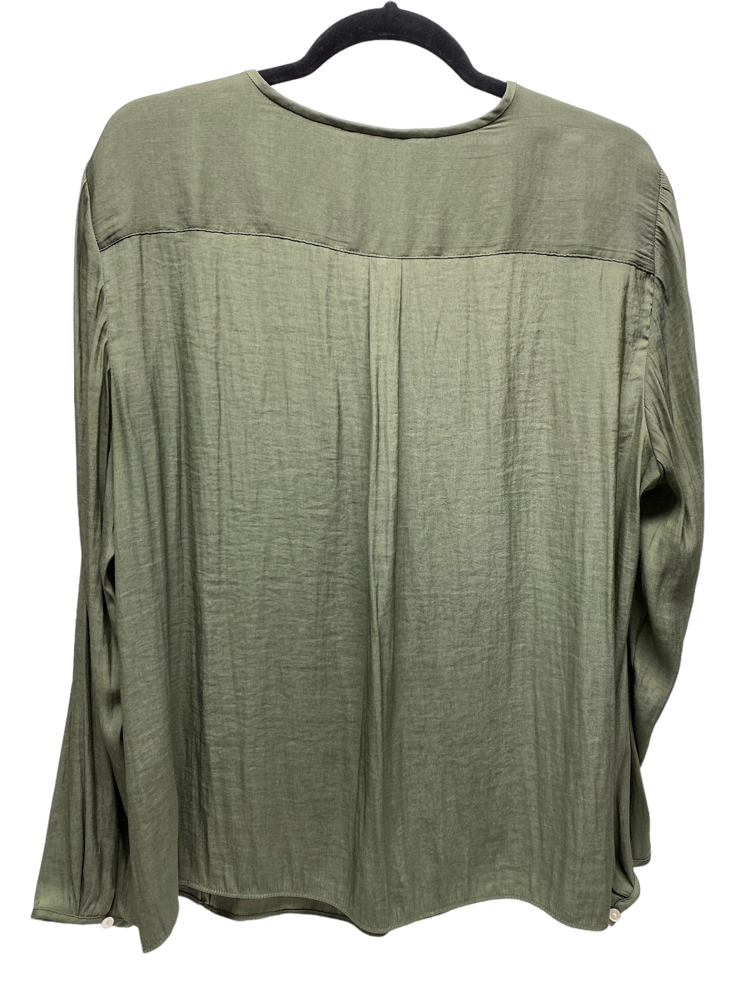 Top Long Sleeve By Banana Republic In Green, Size: Xl