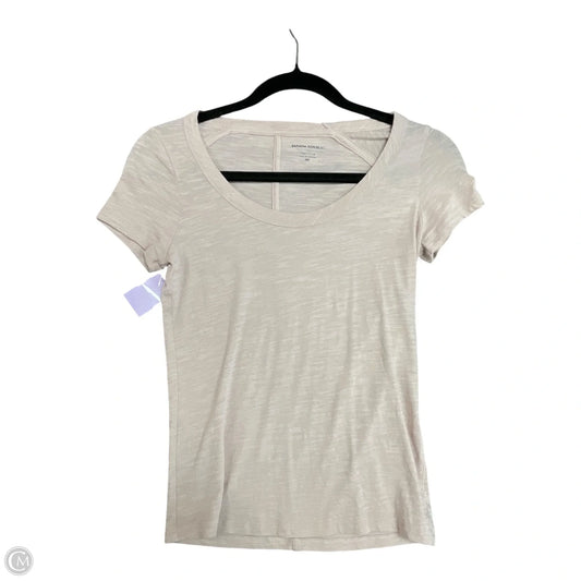 Top Short Sleeve Basic By Banana Republic In Pink, Size: Xxs