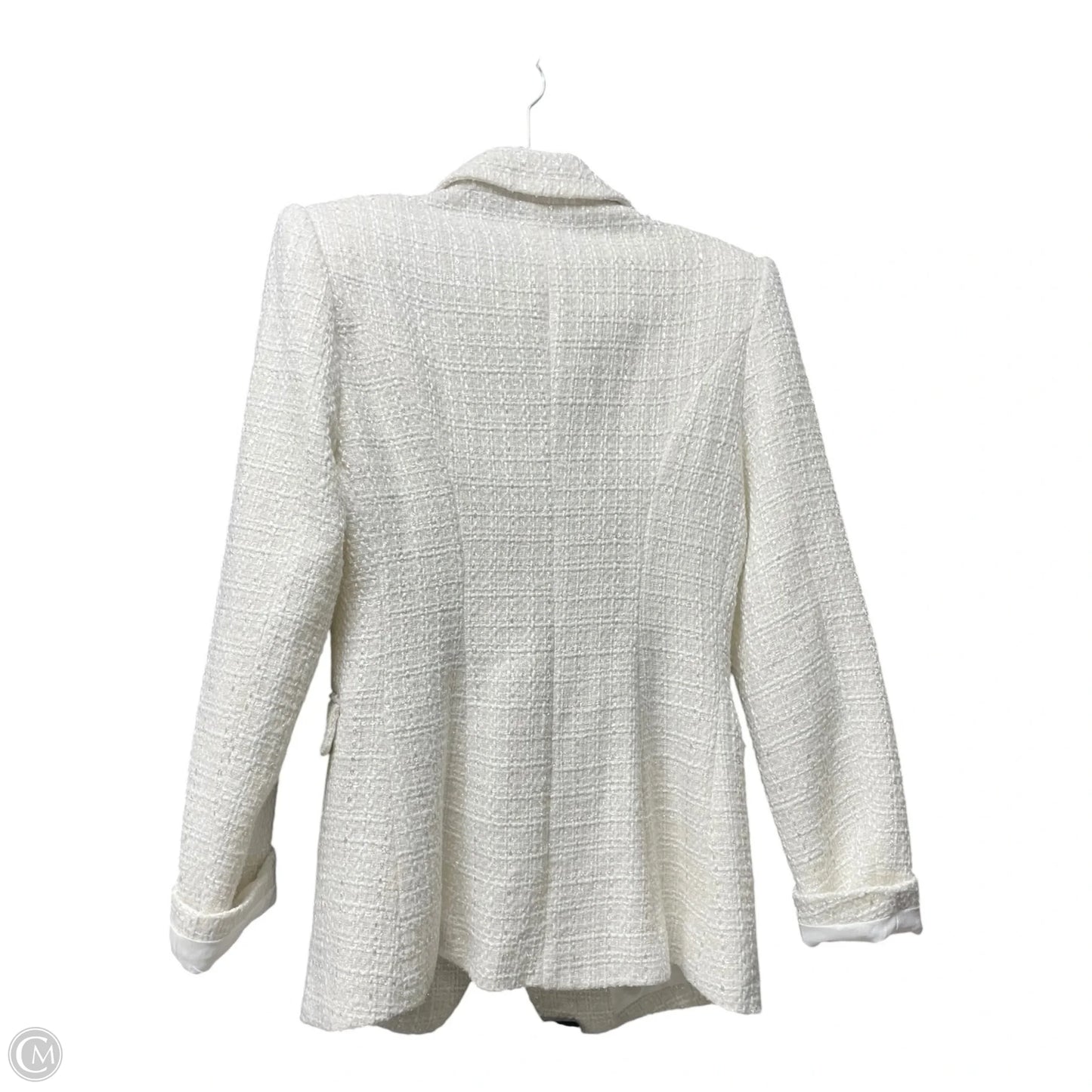 Blazer By Clothes Mentor In Ivory, Size: L
