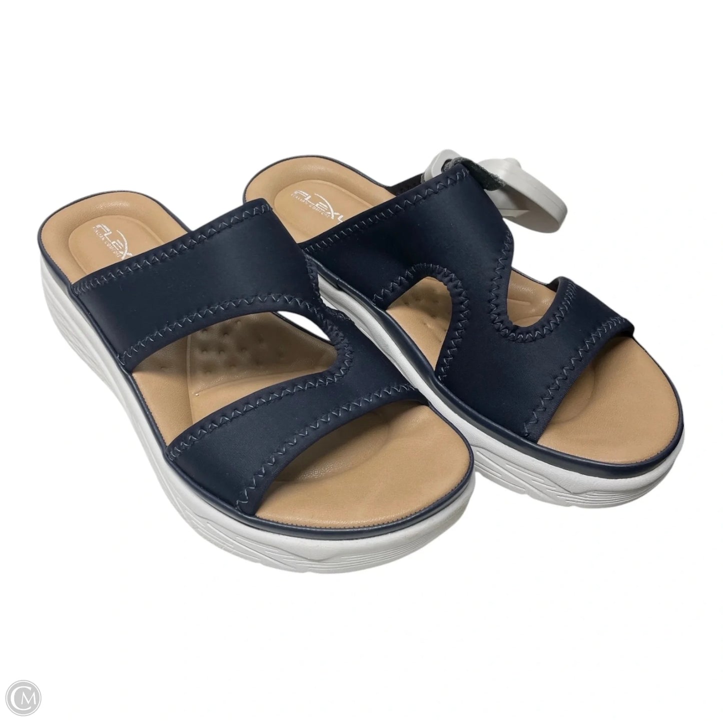 Sandals Heels Wedge By Spring Step In Navy, Size: 6.5