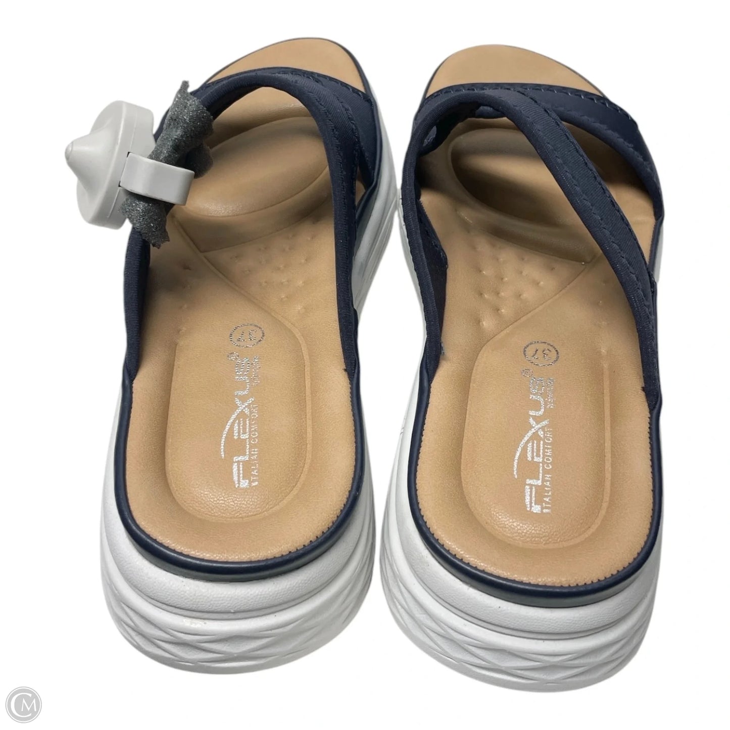 Sandals Heels Wedge By Spring Step In Navy, Size: 6.5