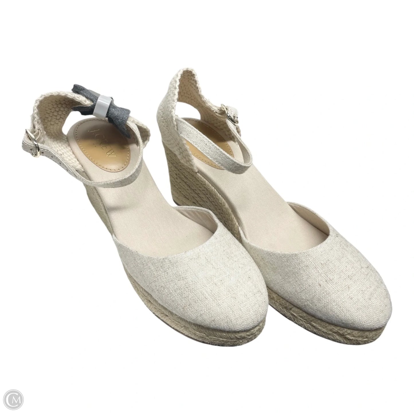 Sandals Heels Wedge By J. Crew In Beige, Size: 6.5