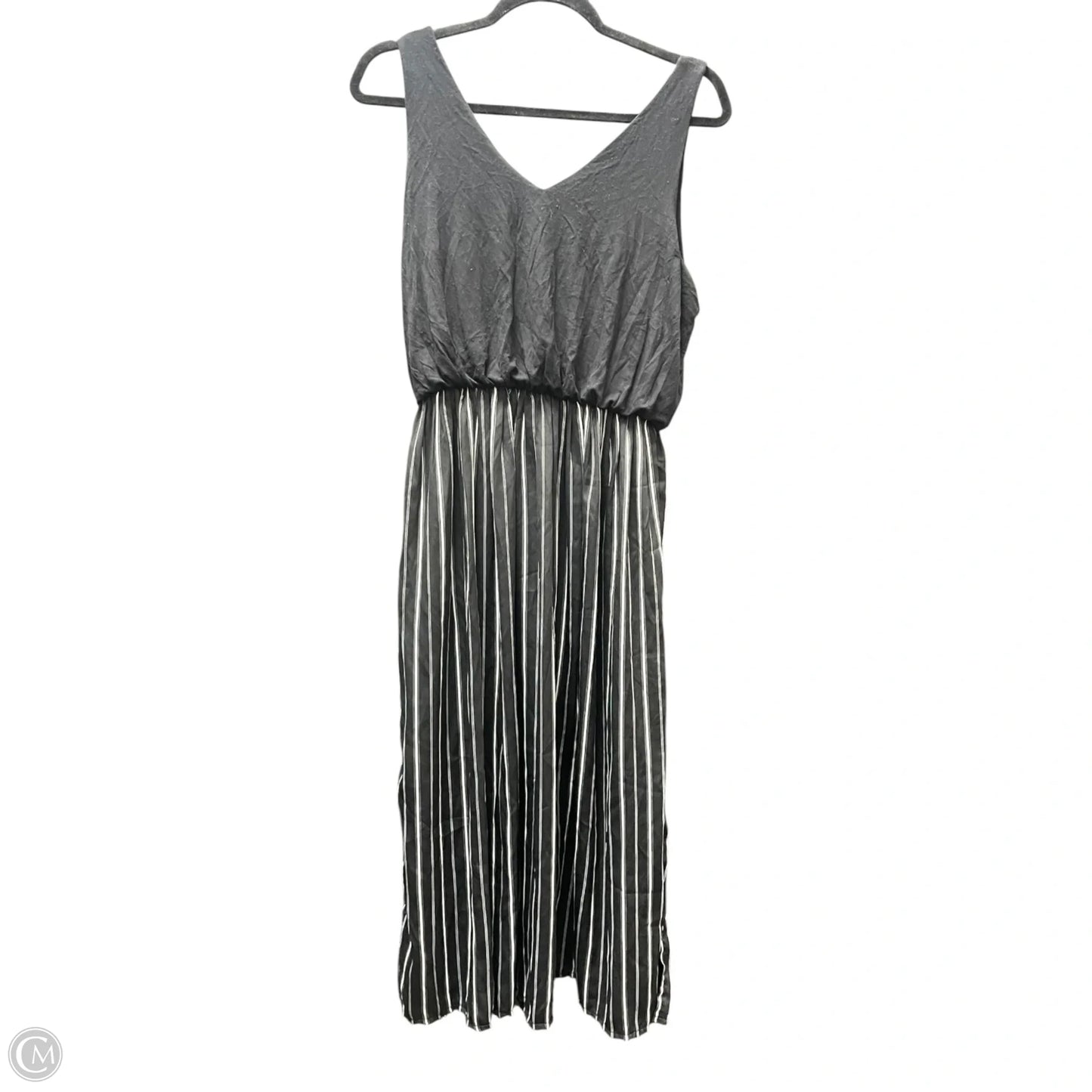 Dress Casual Midi By Loft In Black, Size: M