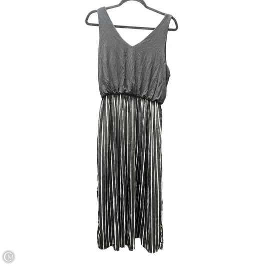 Dress Casual Midi By Loft In Black, Size: M
