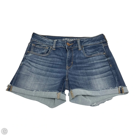 Shorts By American Eagle In Blue Denim, Size: 8