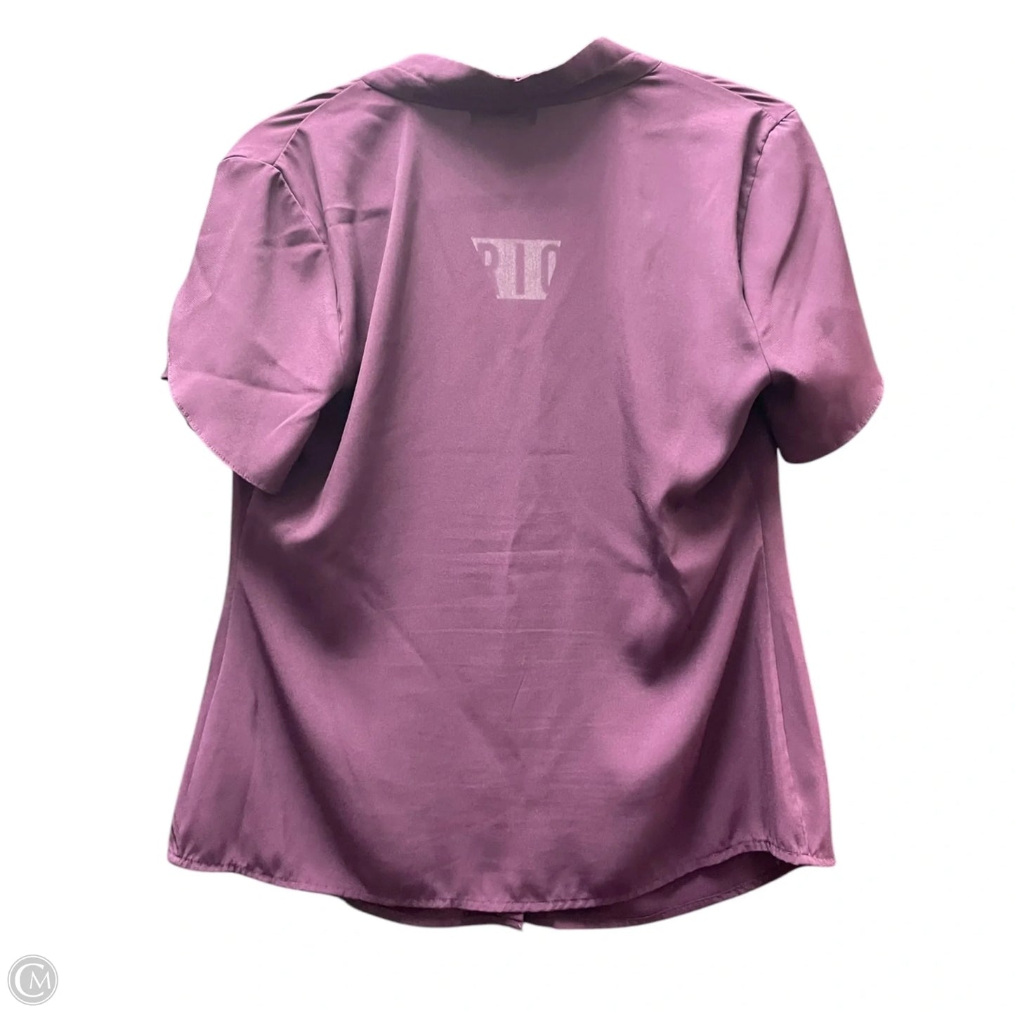 Top Short Sleeve By Calvin Klein In Purple, Size: M