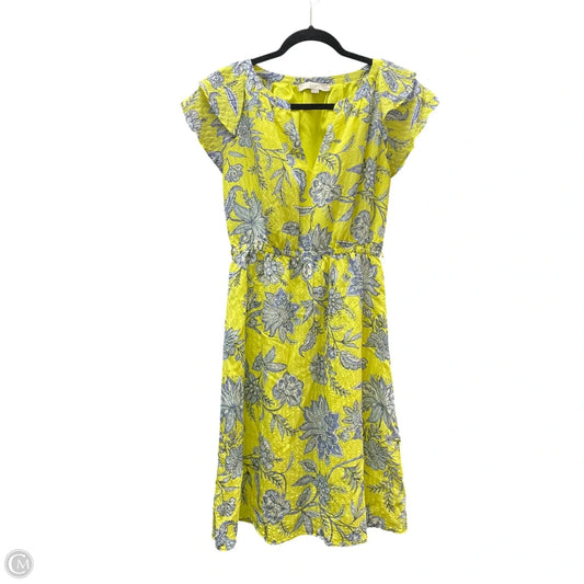 Dress Casual Short By Loft In Blue & Yellow, Size: Sp