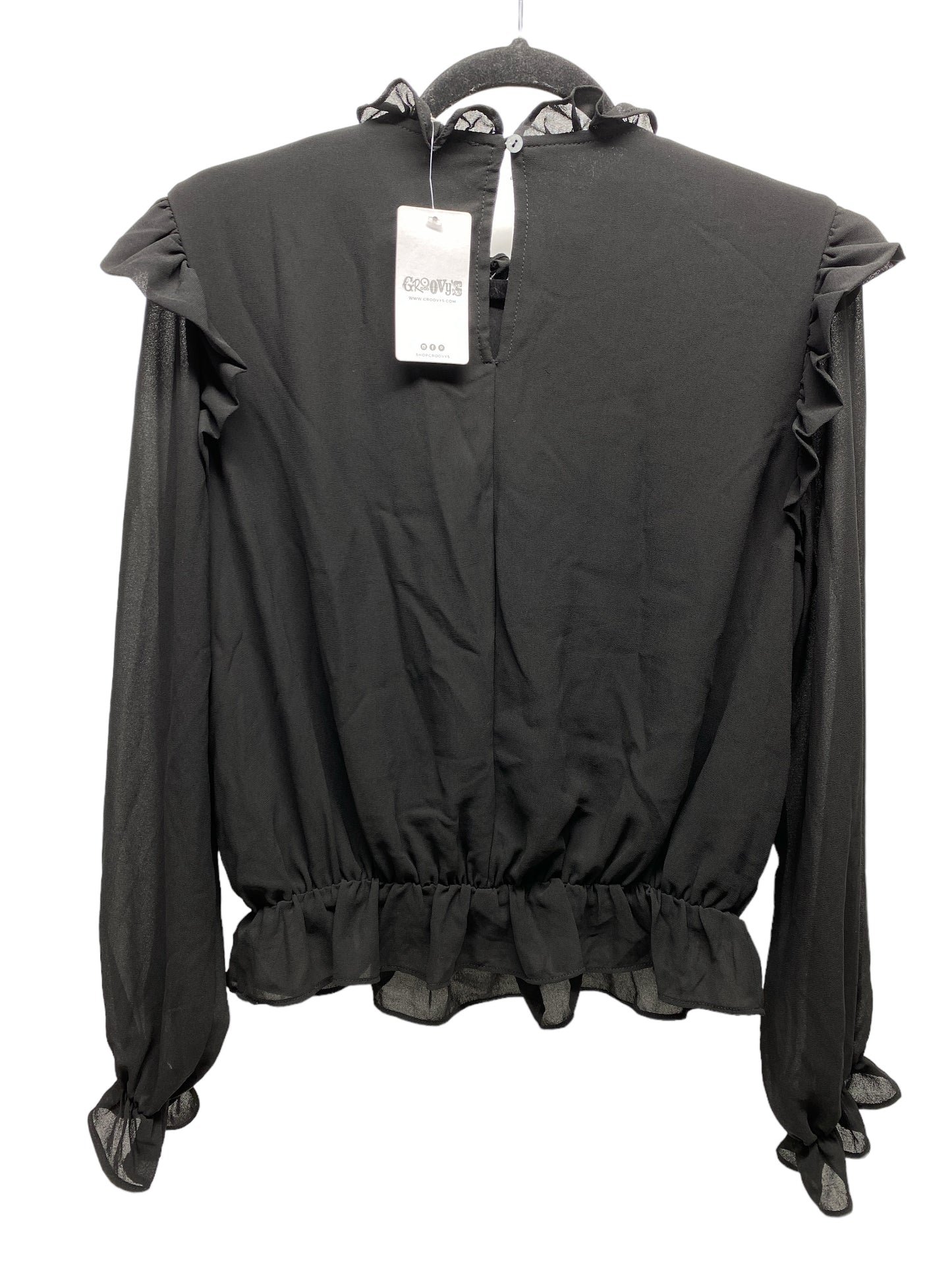 Blouse Long Sleeve By Luna in Love In Black, Size: M