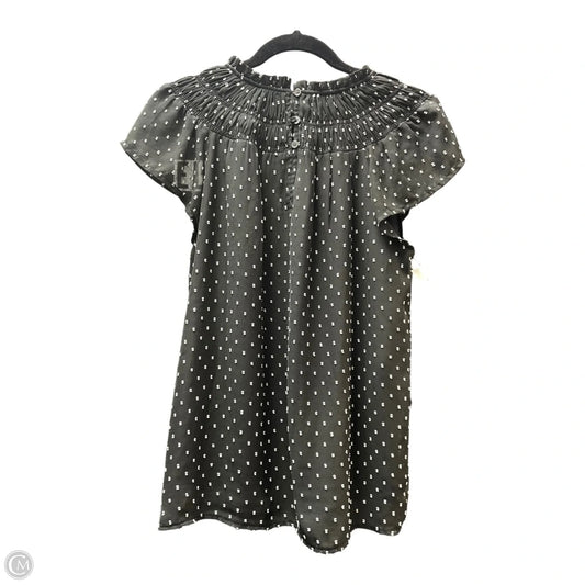 Top Short Sleeve By Loft In Polkadot Pattern, Size: S