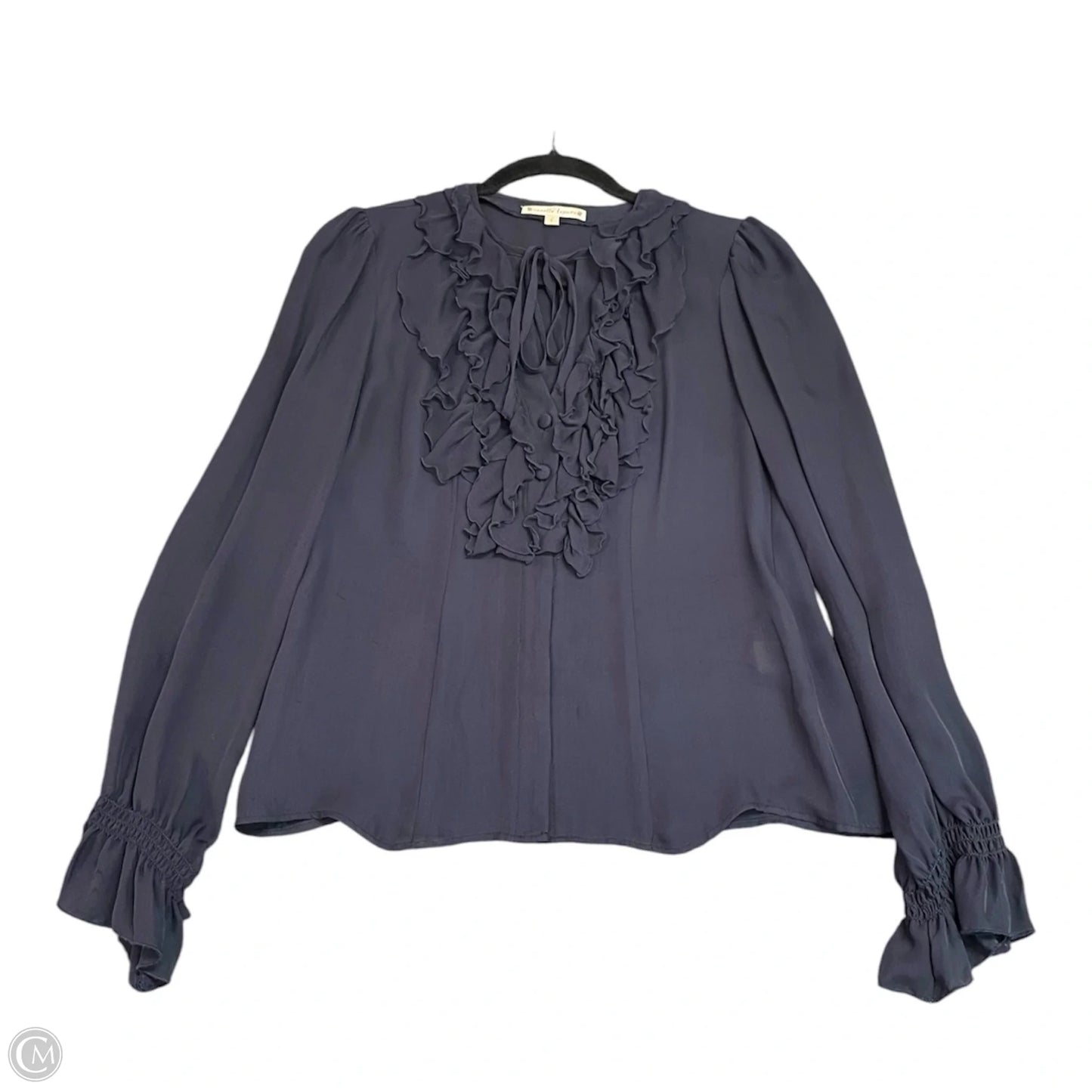Top Long Sleeve By Nanette Lepore In Navy, Size: Xs