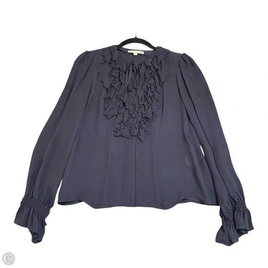 Top Long Sleeve By Nanette Lepore In Navy, Size: Xs