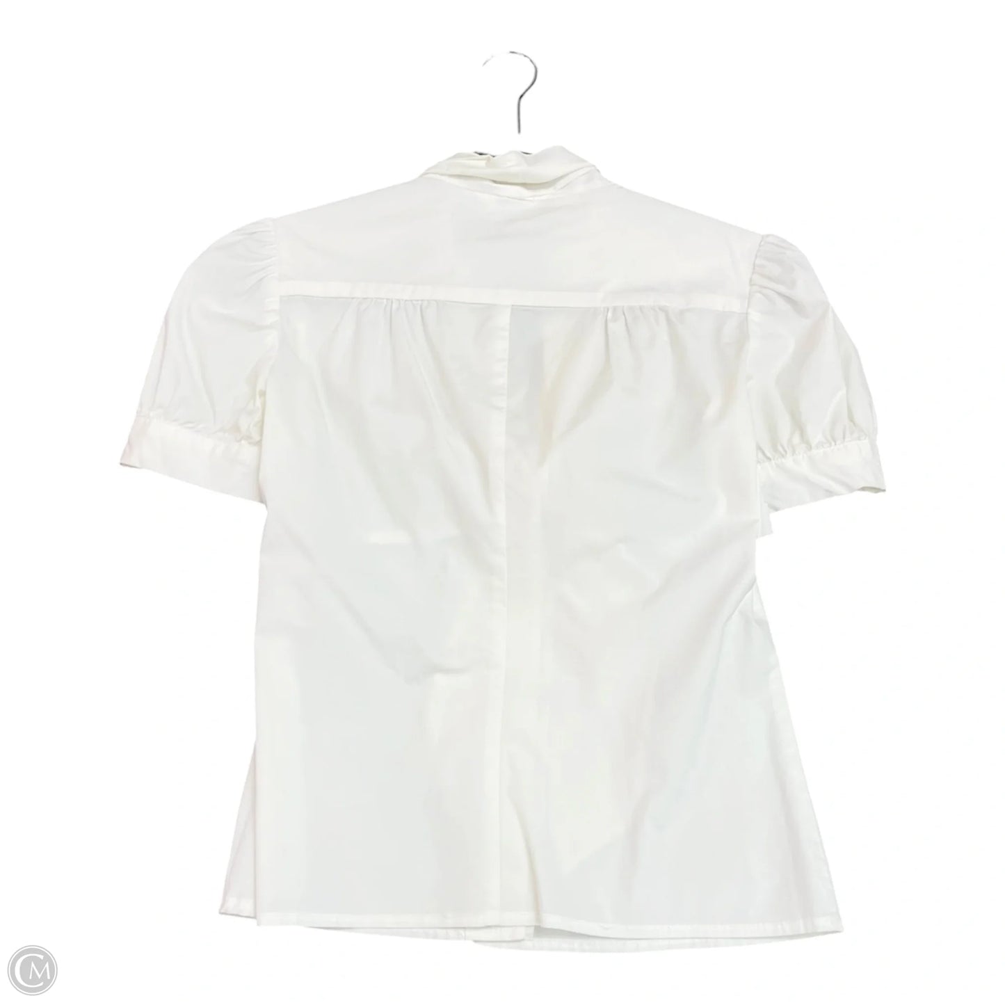 Blouse Short Sleeve By Trina Turk In White, Size: Sp