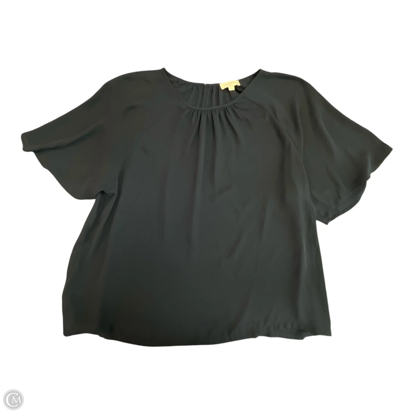 Blouse Short Sleeve By Loft In Navy, Size: Xl