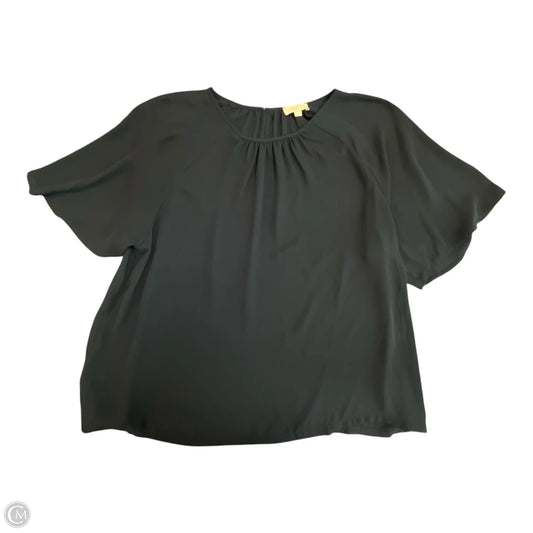Blouse Short Sleeve By Loft In Navy, Size: Xl