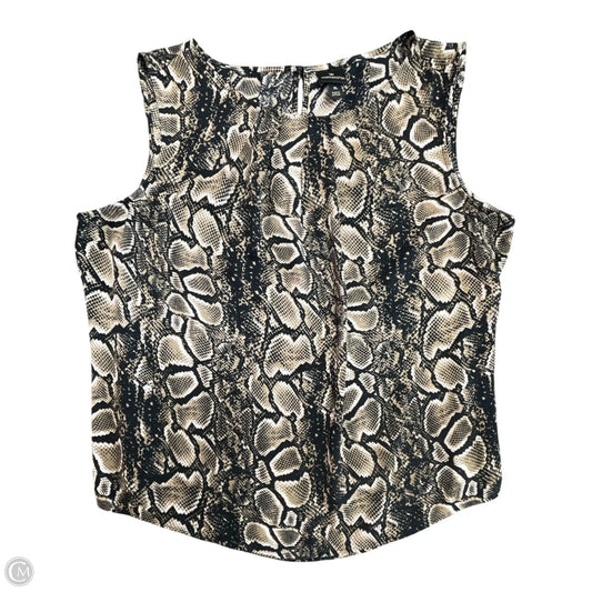 Blouse Sleeveless By Worthington In Animal Print, Size: Xl