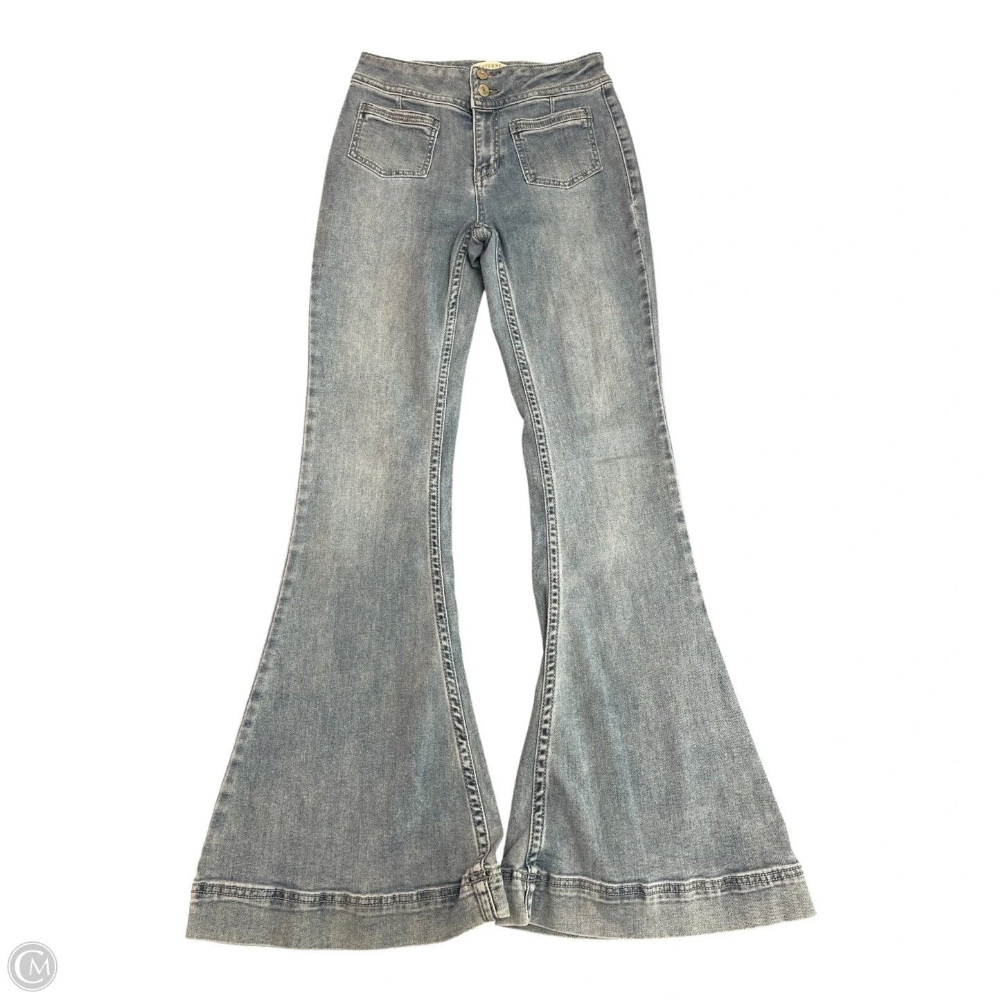Jeans Flared By Shyanne In Blue Denim, Size: 8