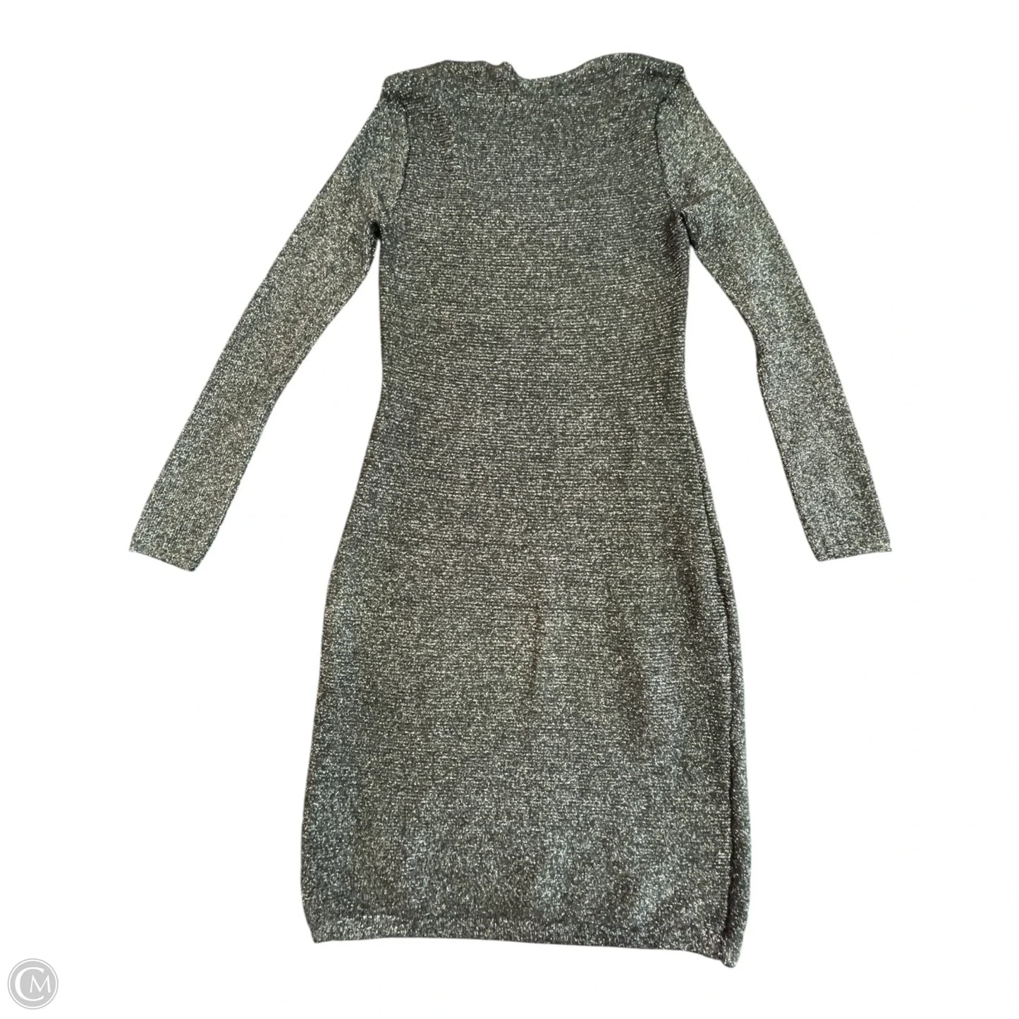 Dress Casual Short By Express In Black & Silver, Size: L