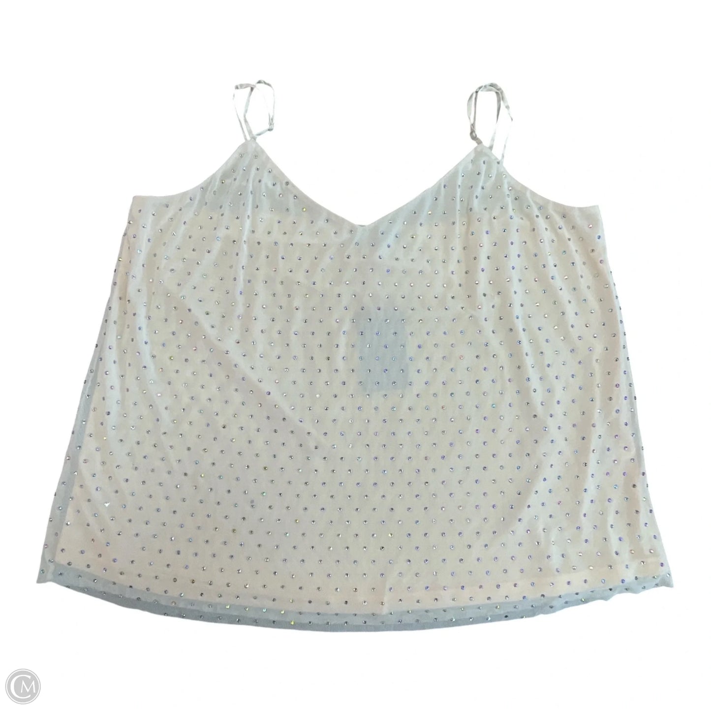 Top Sleeveless By Skies Are Blue In Cream, Size: Xl