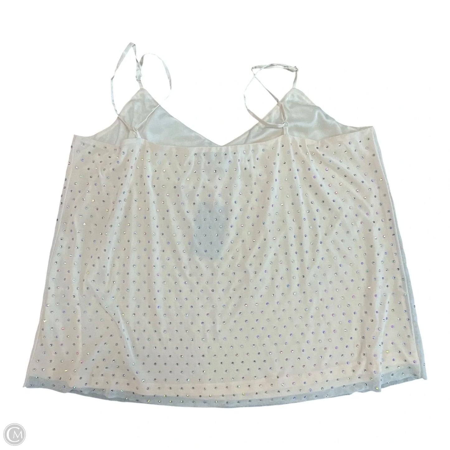 Top Sleeveless By Skies Are Blue In Cream, Size: Xl