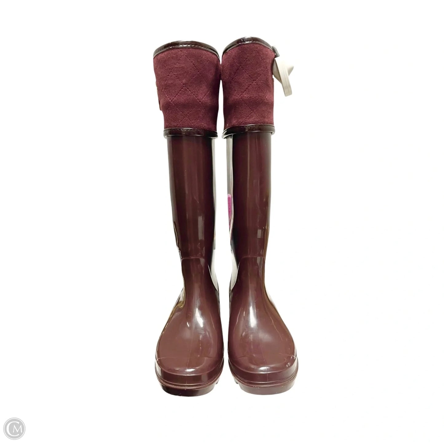 Boots Rain By Tommy Hilfiger In Maroon, Size: 5
