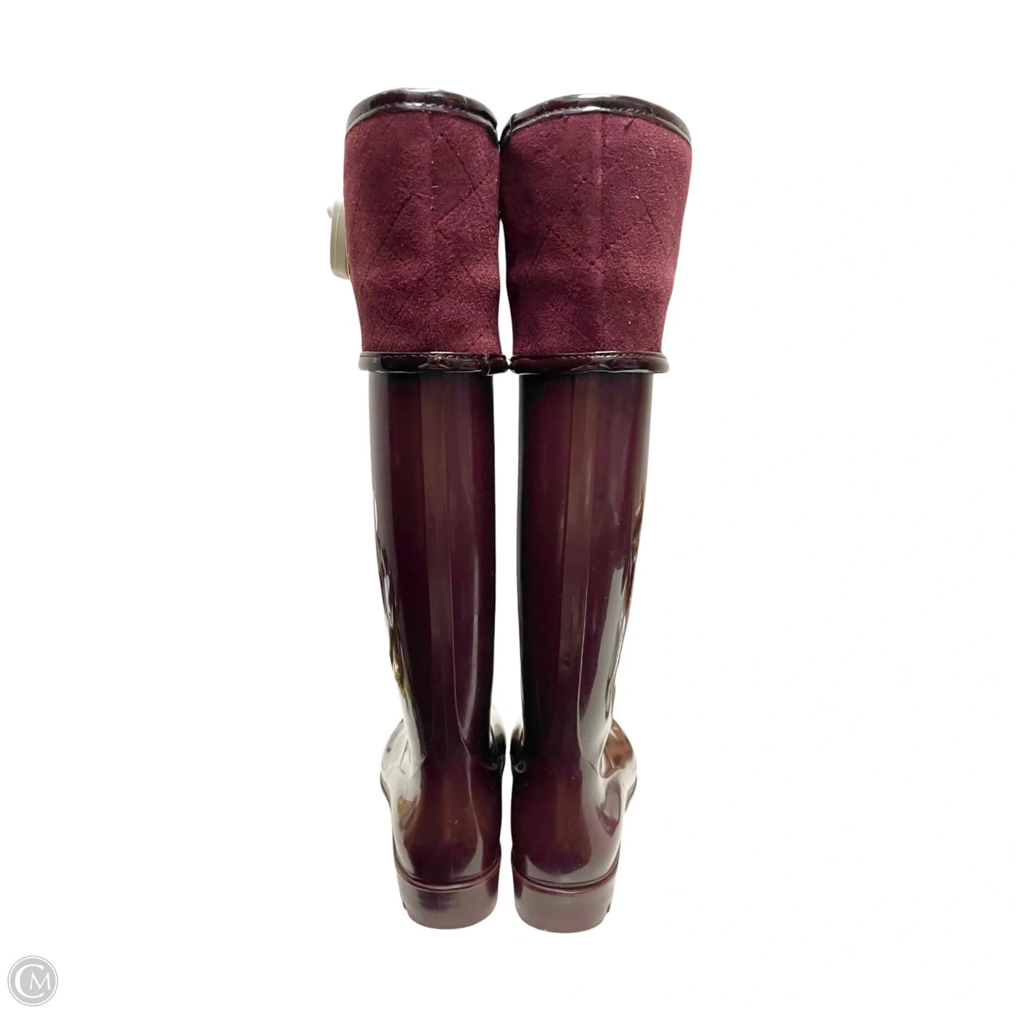 Boots Rain By Tommy Hilfiger In Maroon, Size: 5