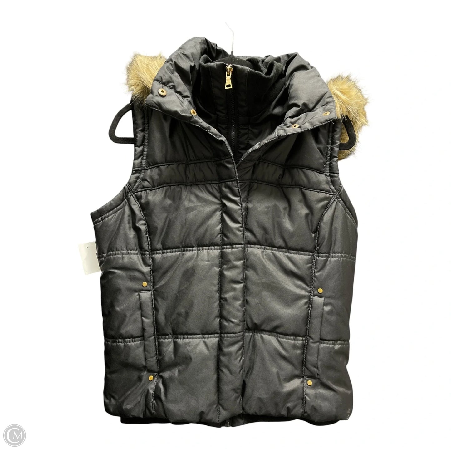 Vest Puffer & Quilted By New York And Co In Black, Size: M