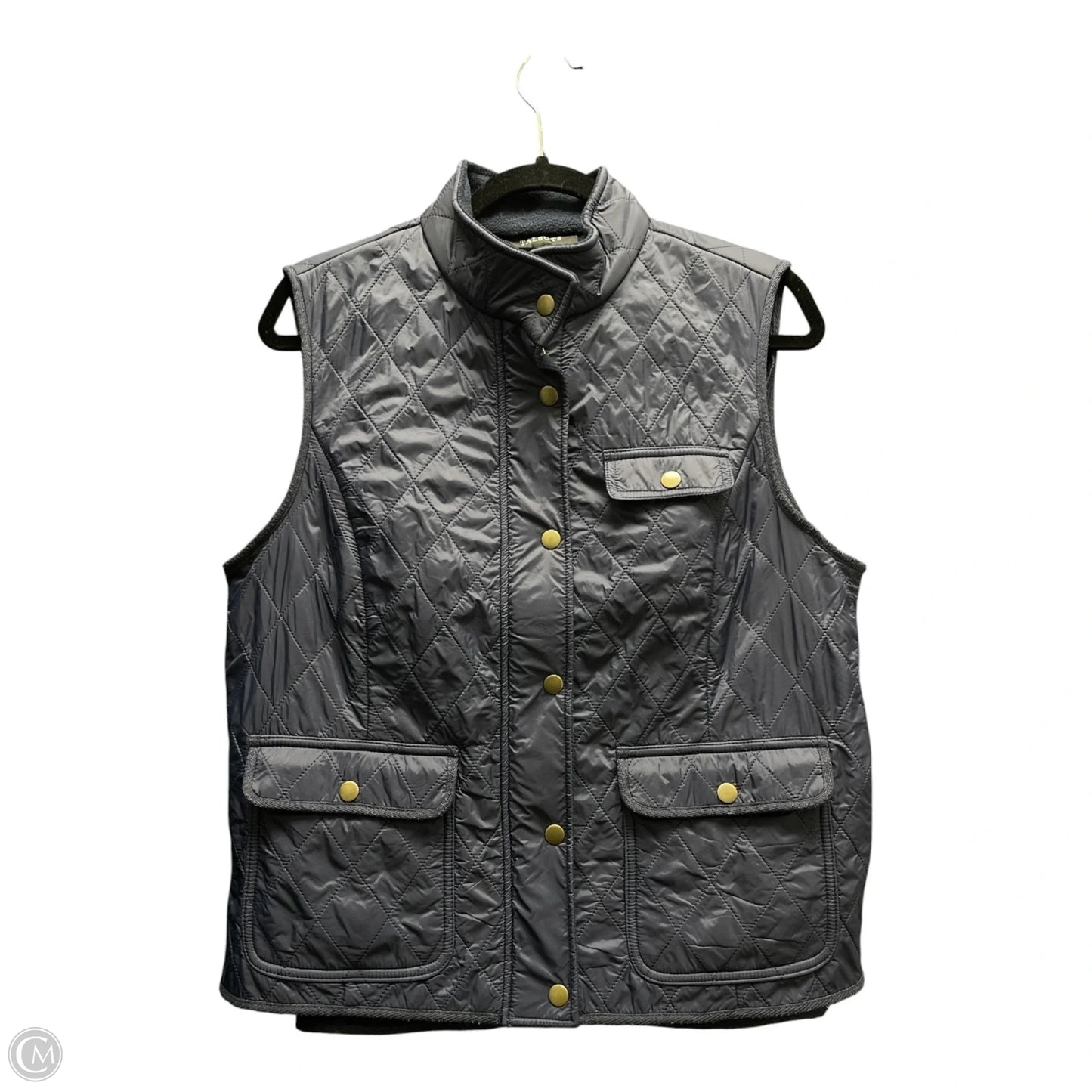 Vest Puffer & Quilted By Talbots In Navy, Size: L