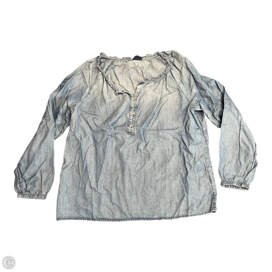 Top Long Sleeve By J. Jill In Blue, Size: M