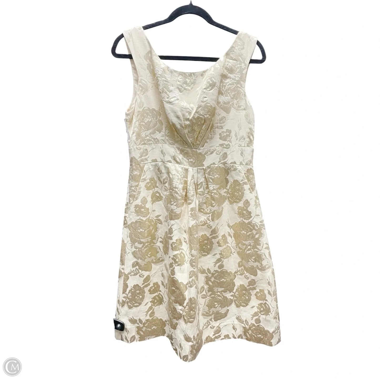 Dress Designer By Kate Spade In Gold, Size: 8