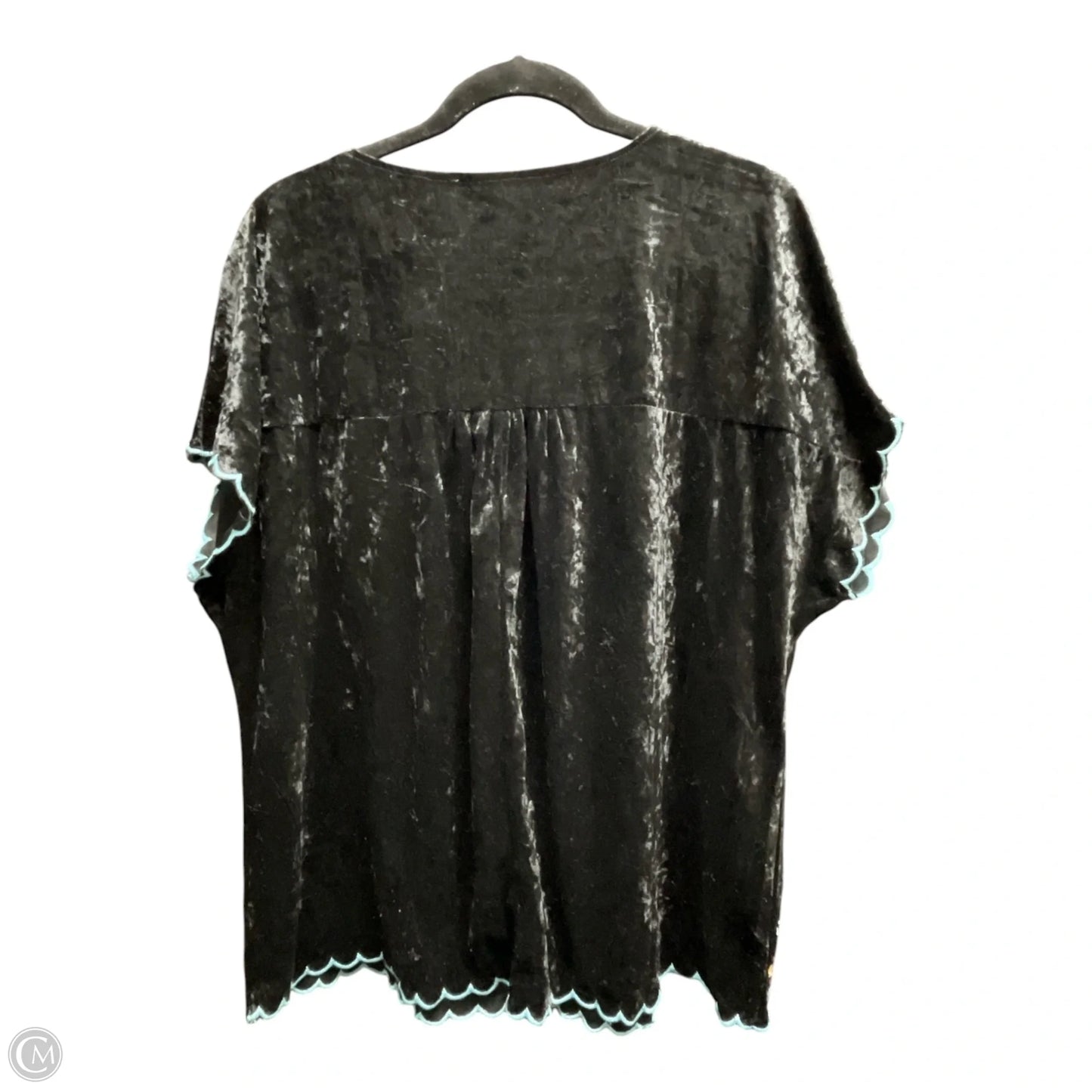 Top Short Sleeve By Clothes Mentor In Black, Size: Xl