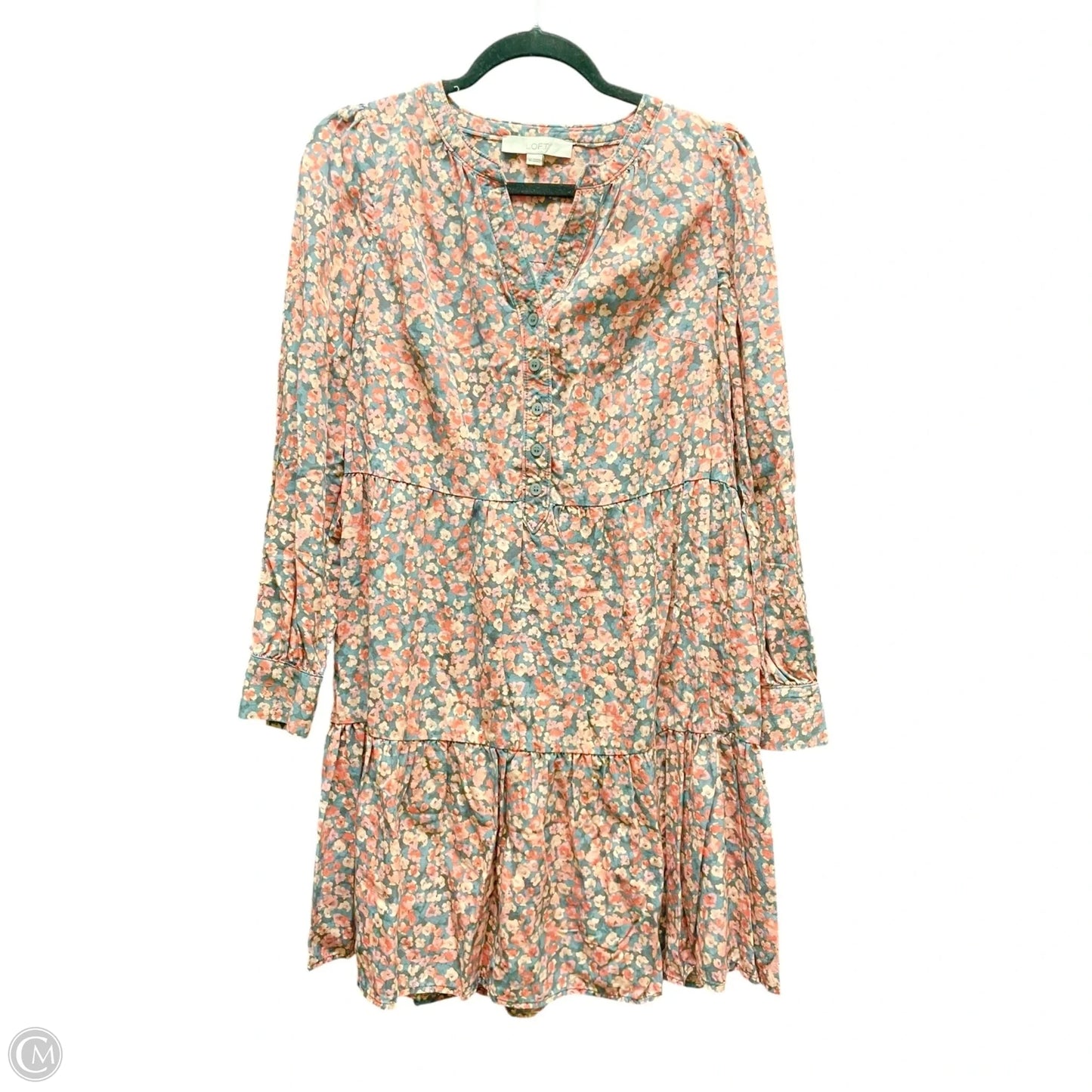 Dress Casual Short By Loft In Grey & Pink, Size: Xs